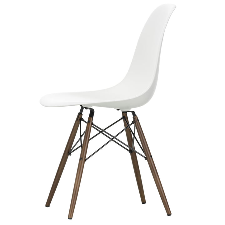 Vitra - Eames Plastic Side Chair DSW, Marple dark / white