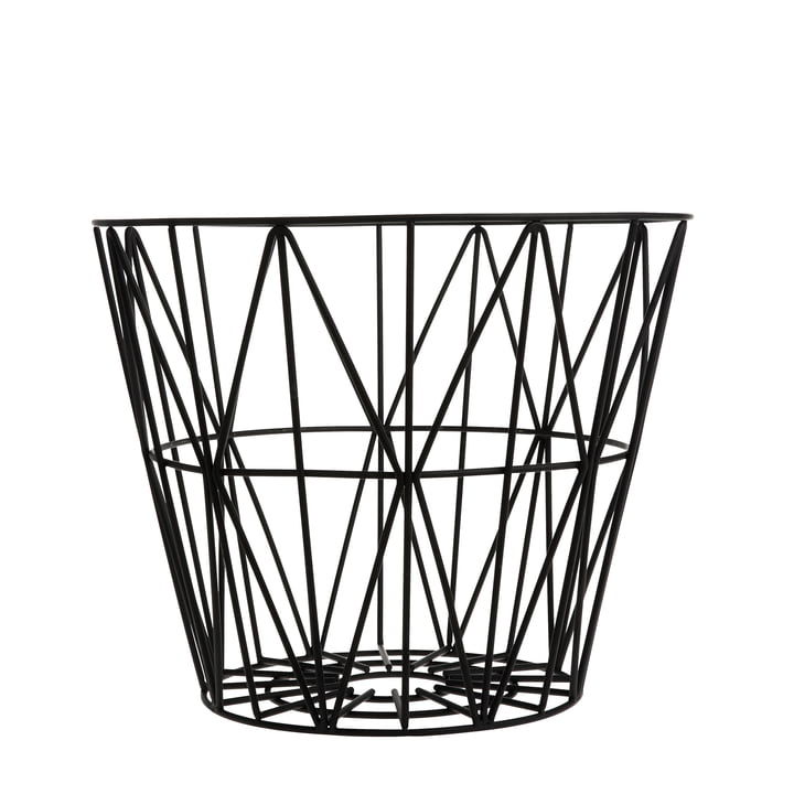 ferm Living - Wire Basket Small, black