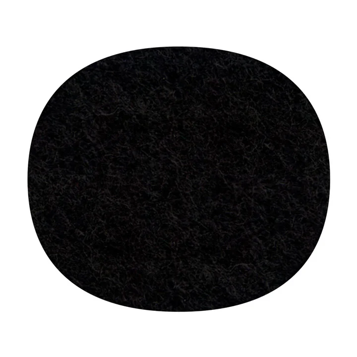 Hey Sign - felt-cushion Eames Plastic Side Chair, black, 5mm