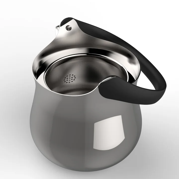 Kettle with integrated teapot by Alessi