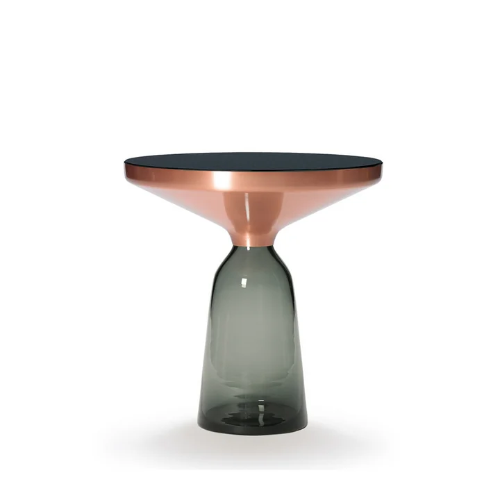 Bell Side table from ClassiCon in copper / quartz gray