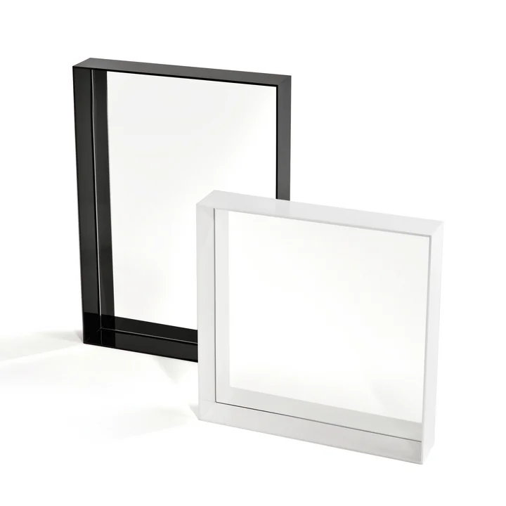 Only Me mirror, black 50 x 70 cm, white 50 x 50 cm from Kartell