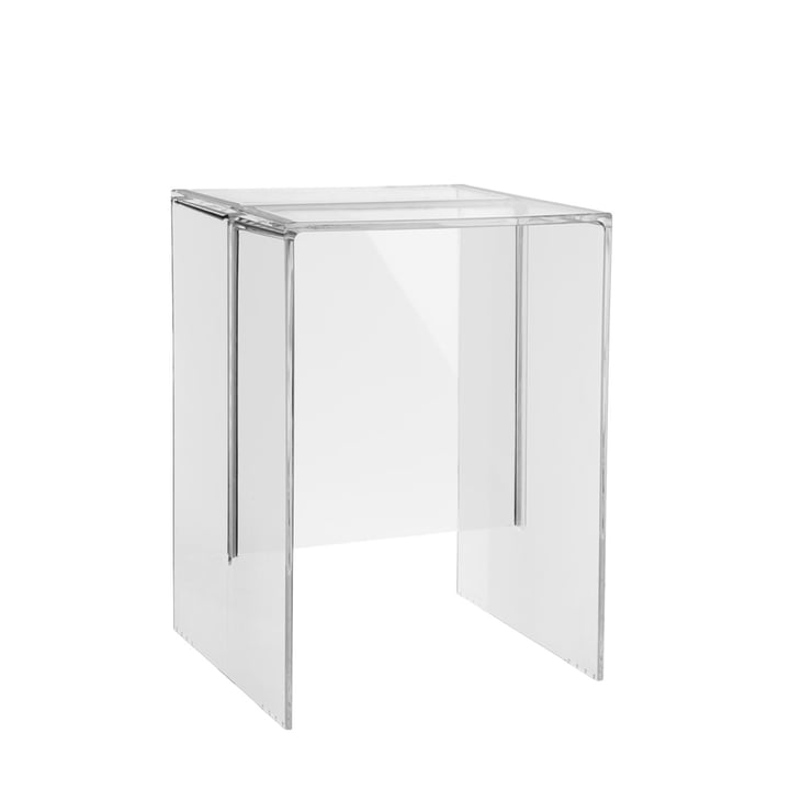 Kartell - Max-Beam Stool / Side Table, transparent crystal clear