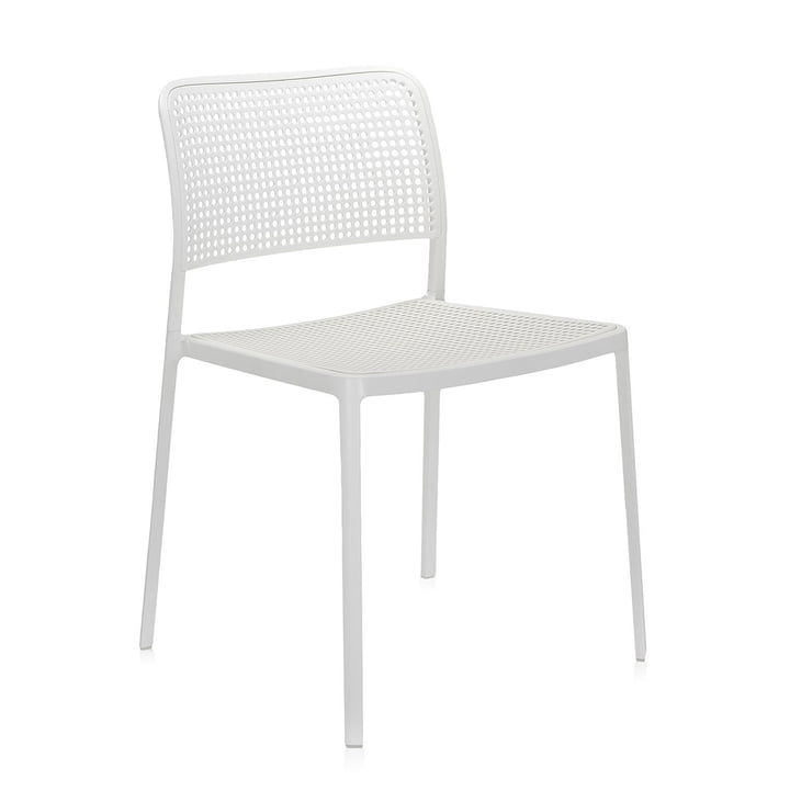Audrey Chair, without armrests, white / white from Kartell