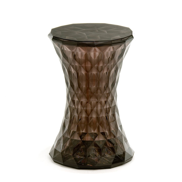 Kartell - Stone Side Table and Stool, fumé