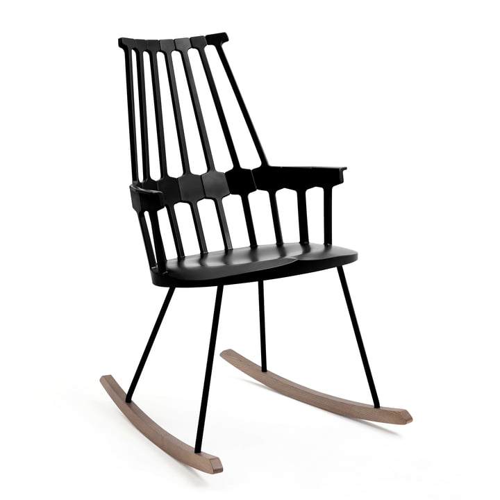 Comback rocking chair, black from Kartell
