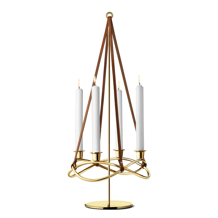 Georg Jensen - Season Kerzenhalter Extension, gold-plated