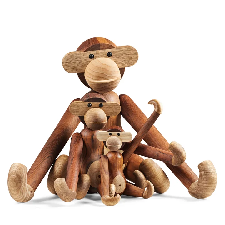 Wooden monkey by Kay Bojesen