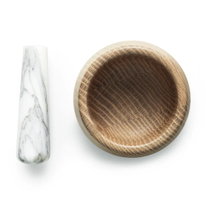 Normann Copenhagen - Craft Mortar with Pestle, white