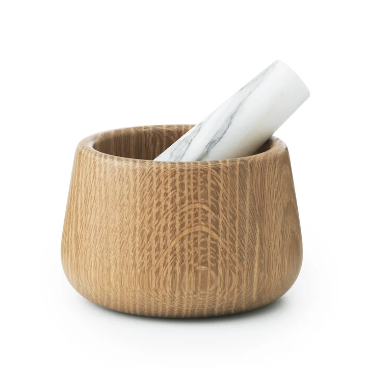 Normann Copenhagen - Craft Mortar with Pestle, white