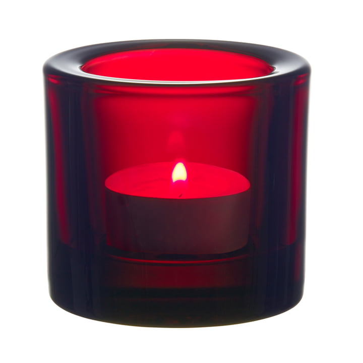 Kivi Tealight holder from Iittala in cranberry red