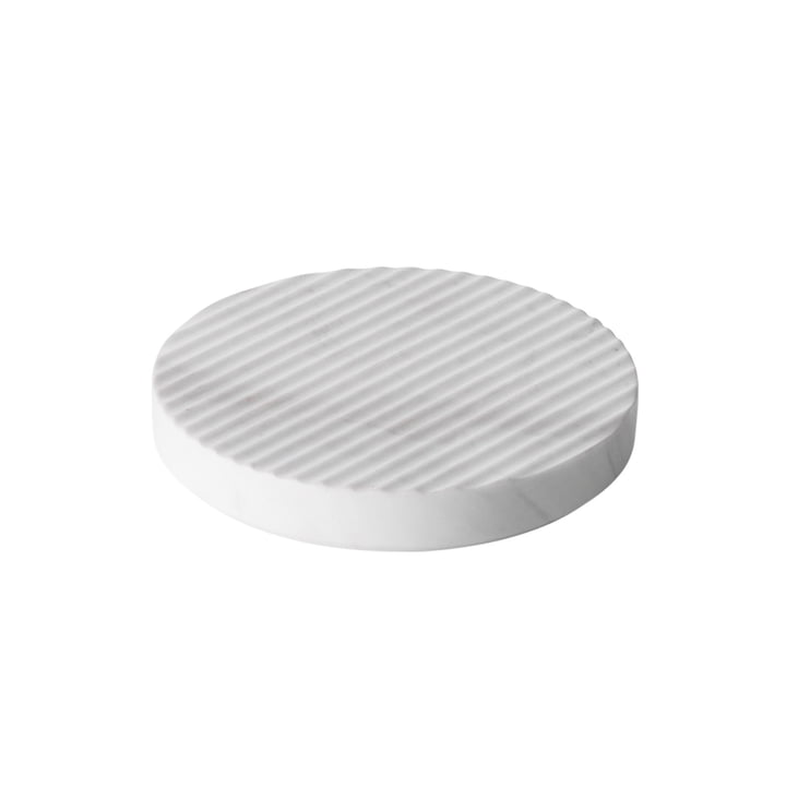Muuto - Groove Marble-Trivet Ø 16, white