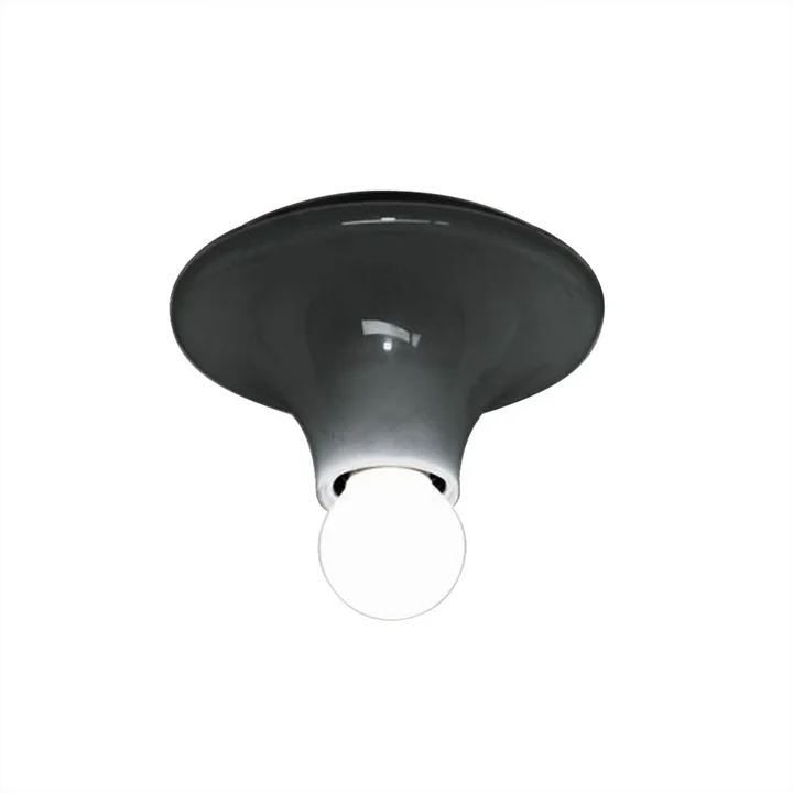 Teti wall and ceiling lamp by Artemide in anthracite gray