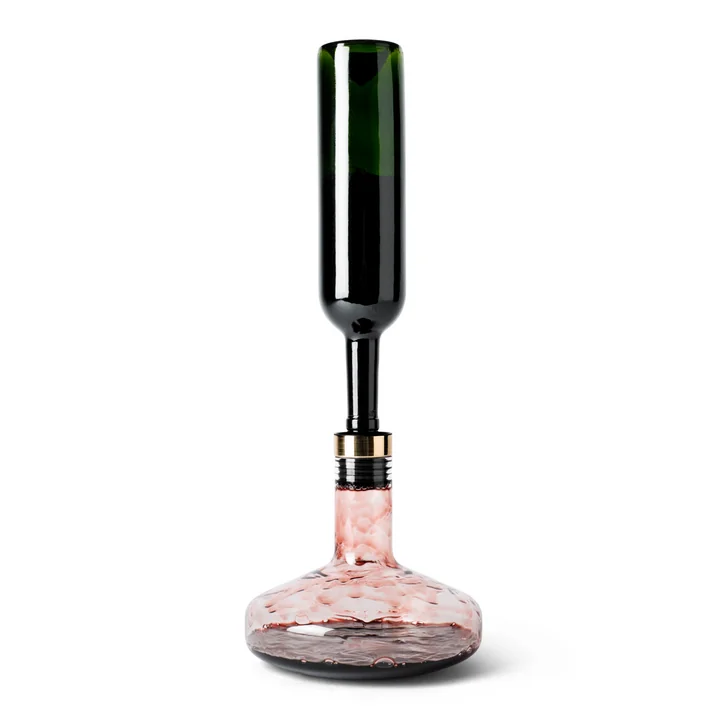 Audo - Wine Breather, Deluxe, Gold, with bottle