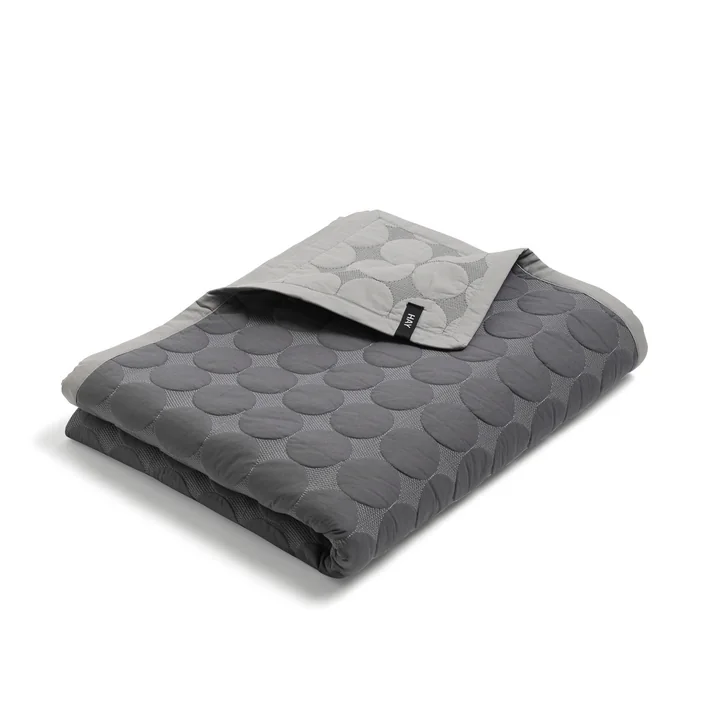 Mega Dot Bedspread from HAY in dark gray