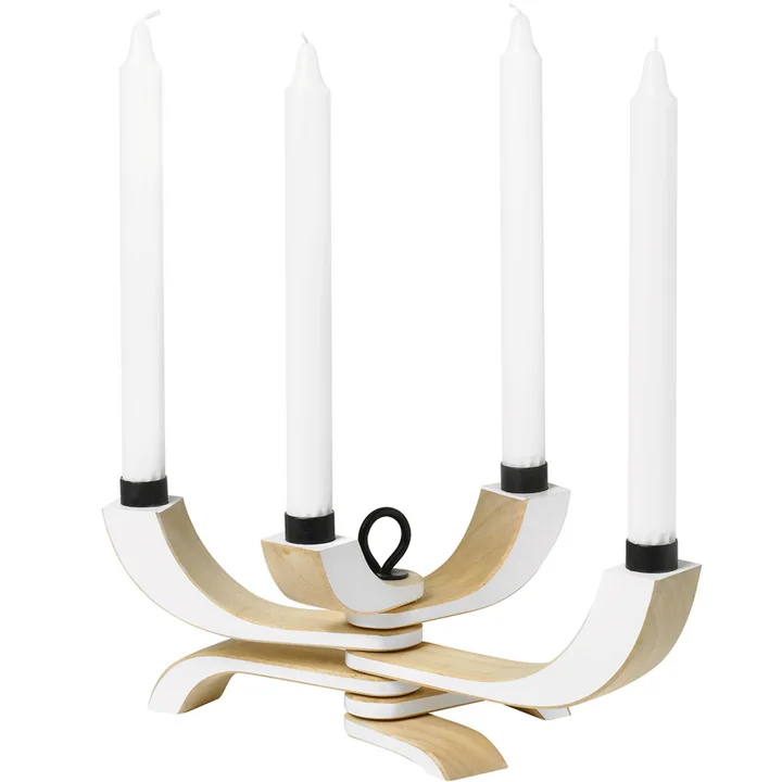Nordic Light Candlestick 4-arm by Design House Stockholm in white
