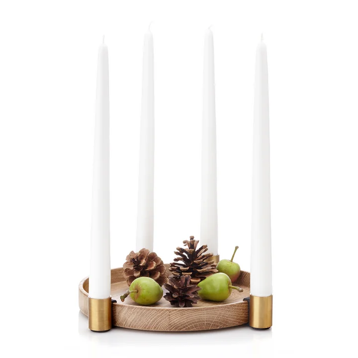 Applicata - Luna Candleholder, black