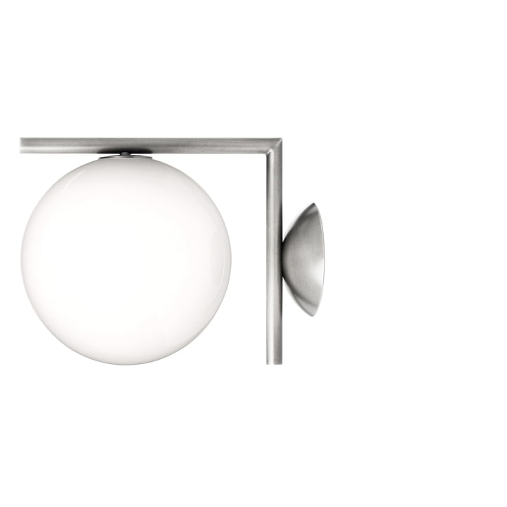 IC C / W1 BRO wall and ceiling lamp by Flos in chrome