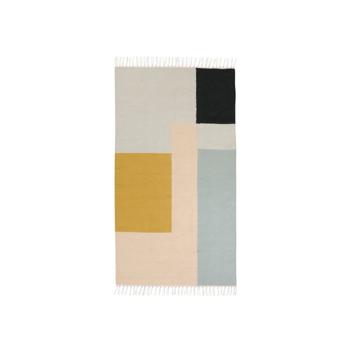 Ferm Living - Kelim Rug, squares, small