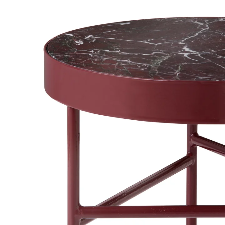 Ferm Living - Marble Table, red