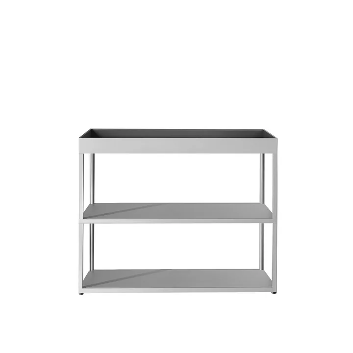 HAY - New Order Sideboard, open with shelf, light grey