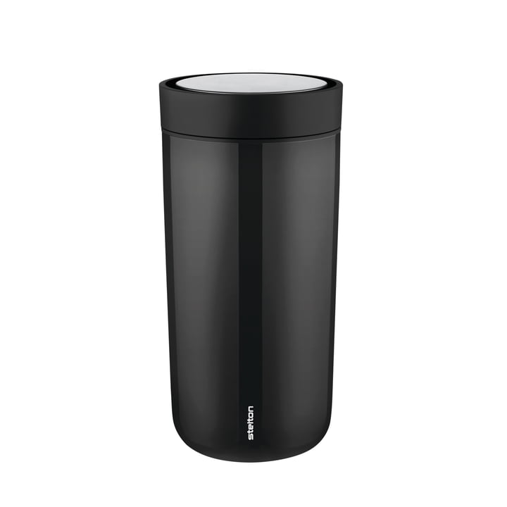 To Go Click Thermo 0,4 l double walled from Stelton in black metallic