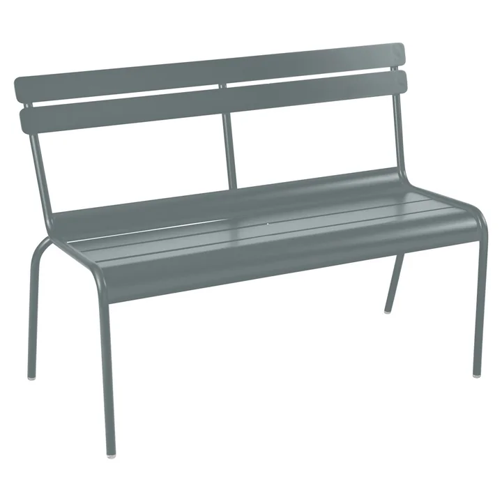 Luxembourg Stackable bench from Fermob in thunderstorm gray