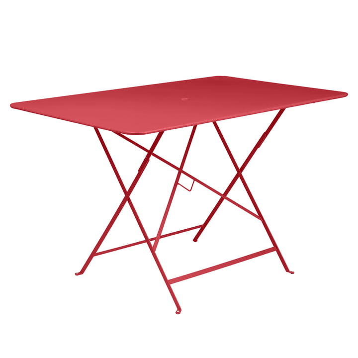 Bistro Folding table 117 x 77 cm by Fermob in poppy red