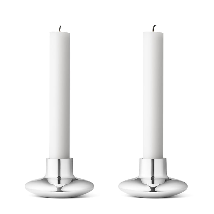 Georg Jensen - Henning Koppel Candlestick (set of 2), stainless steel