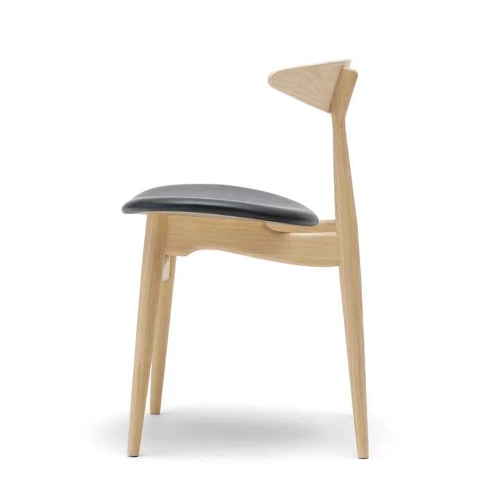 Carl Hansen - CH33, oiled oak / black leather (Loke 7150)