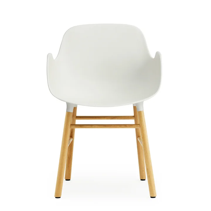 Normann Copenhagen - Form Armchair, white / oak