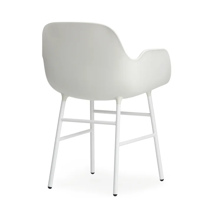 Normann Copenhagen - Form Armchair, Steel Legs, white