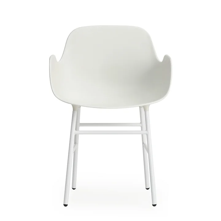 Normann Copenhagen - Form Armchair, Steel Legs, white
