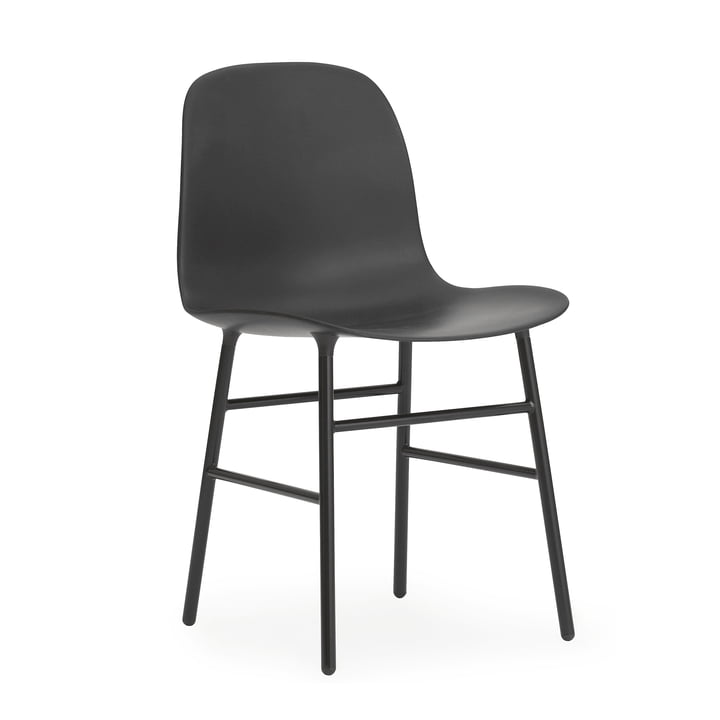 Form Chair, Steel Legs by Normann Copenhagen in Black