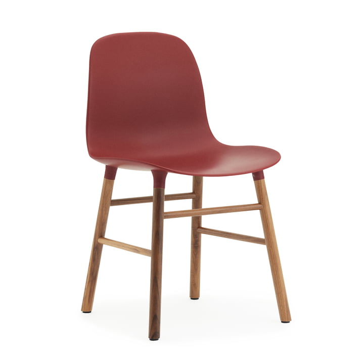 Normann Copenhagen - Form Chair, red / walnut