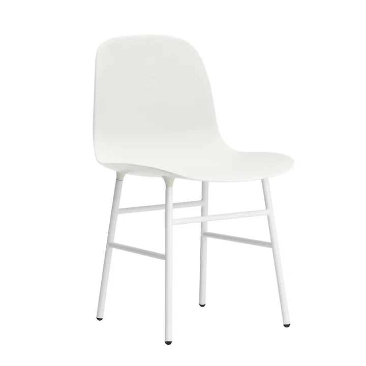 Normann Copenhagen - Form Chair, Steel Legs, white