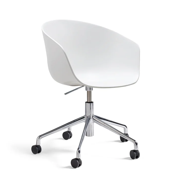 About A Chair AAC 52 with gas lift from HAY in the version polished / white