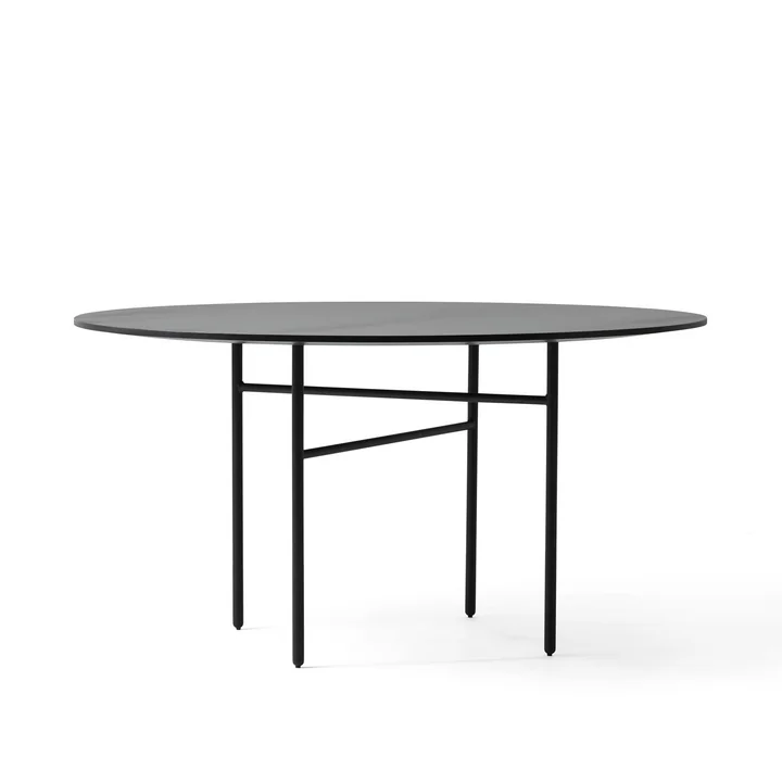 Snaregade Table Ø 140 cm from Audo in black veneer