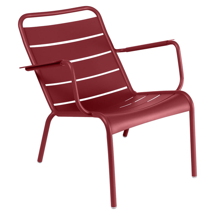 Luxembourg deep armchair from Fermob in chili