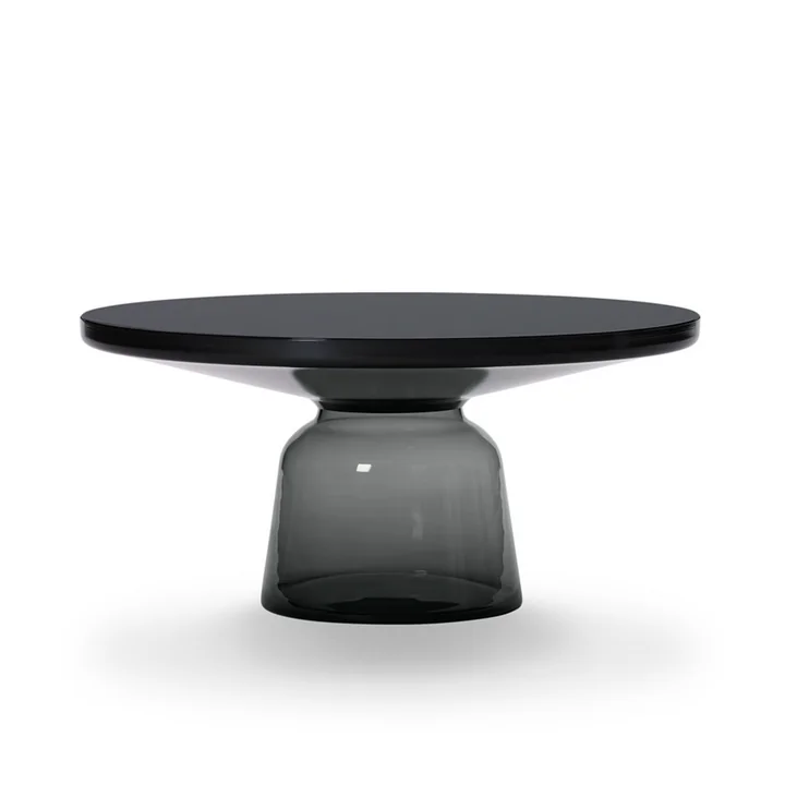 Bell Coffee table from ClassiCon in steel black burnished / quartz gray