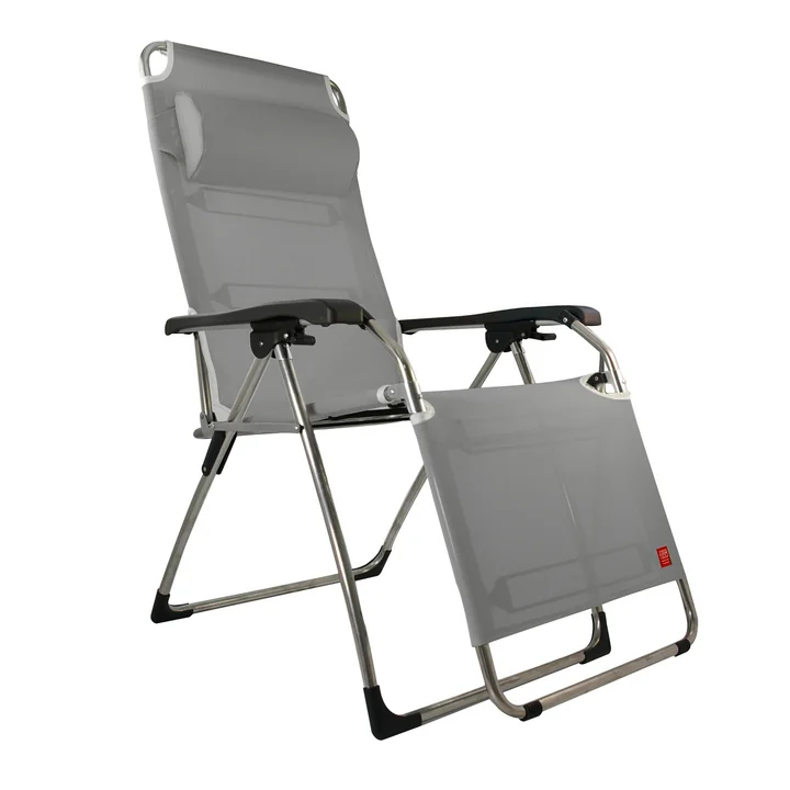 Amida Aluminium recliner from Fiam in grey