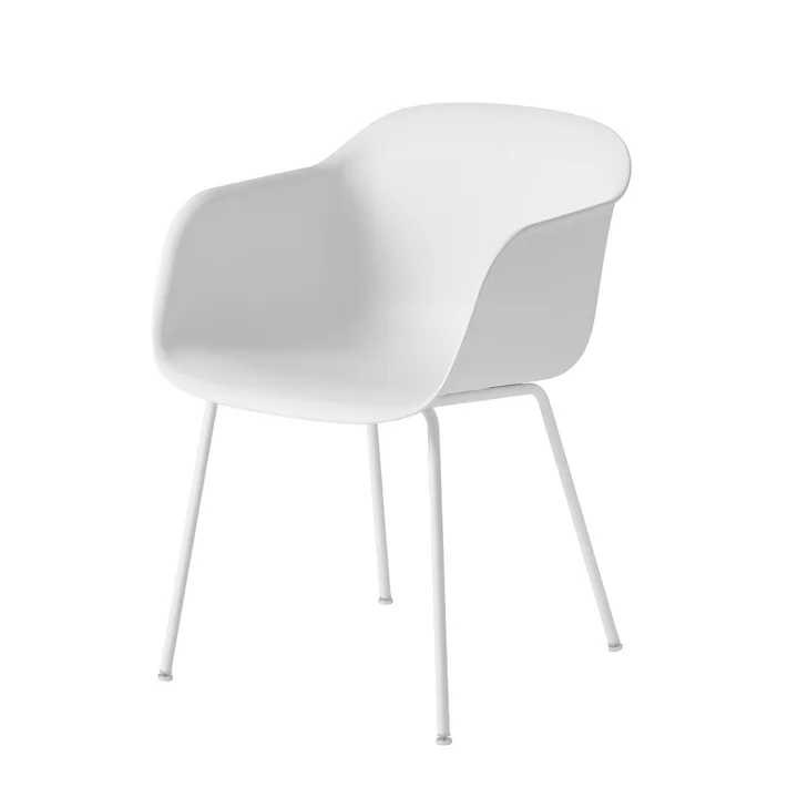 Fiber Chair Tube Base from Muuto in white