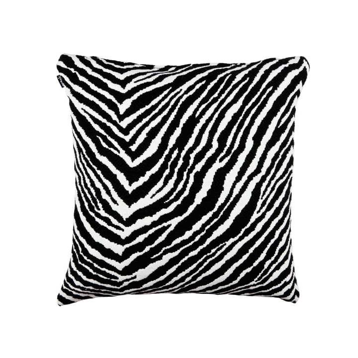 Artek - Zebra Pillowcase, woven wool fabric, 50 x 50 cm, black / white