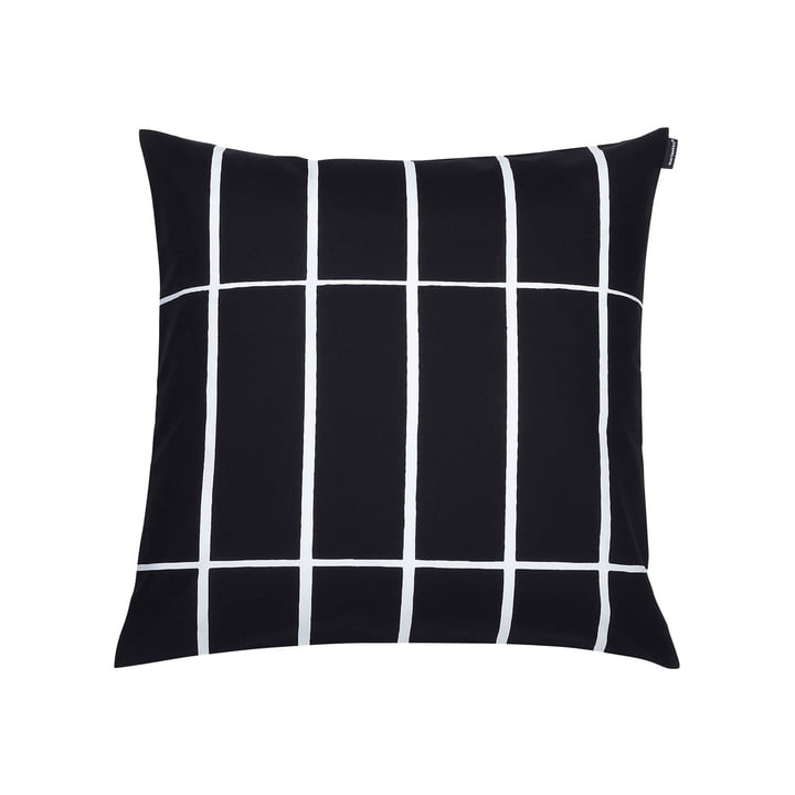 The Marimekko - Tiiliskivi Pillowcase 50 x 50 cm, black / white