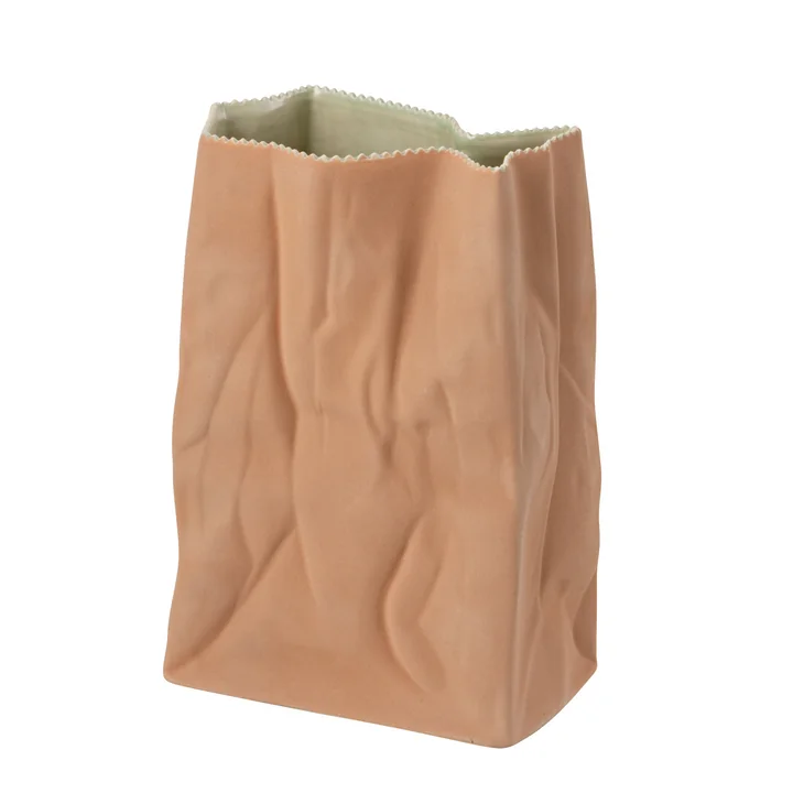 Rosenthal - Paper Bag Vase, 28 cm, light brown