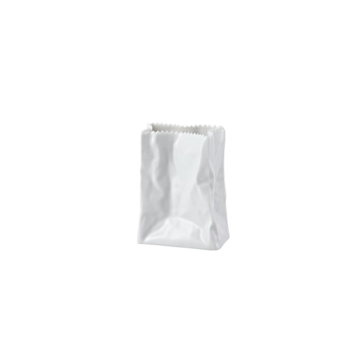 Rosenthal white glazed paper bag vase