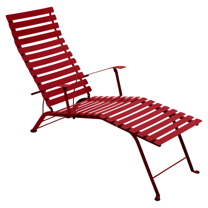 Bistro Deck chair from Fermob in poppy red