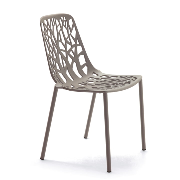 Forest Stacking chair ( Outdoor ) from Fast in taupe