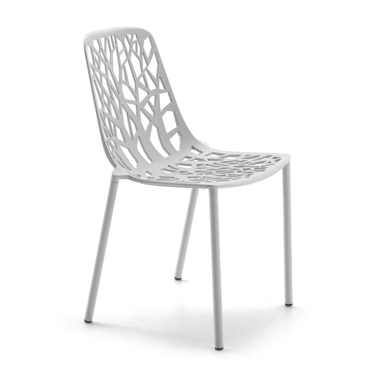 Forest Stacking chair ( Outdoor ) from Fast in white