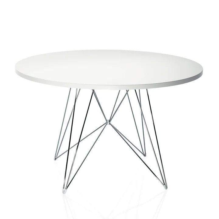 Magis - Tavolo XZ3, round, white / chromed
